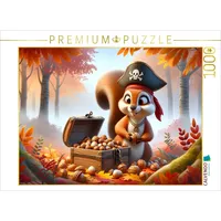 Calvendo Puzzle Versteckte Schätze im nebligen Herbstwald 1000 Teile