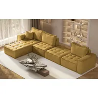 kaiser möbel Bohoo modulare Ecke XL Gelb Links - Gelb