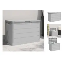 vidaXL Auflagenbox Outdoor Kissenbox Kissentruhe Auflagenbox Grau 77,5x44,5x53 cm Polypro grau