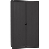 BISLEY Rollladenschrank schwarz 4 Fachböden 120,0 x 43,0 x 198,0 cm