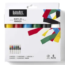 Liquitex Professional Paint Marker, Wide 6 Set