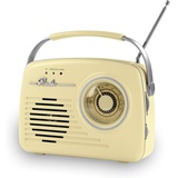 EASYmaxx Radio Retro vanille