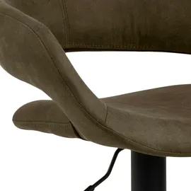 Actona 2er-Set Actona Barhocker Grace Stoff Grün Olive