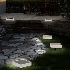 goobay LED-Solar-Bodenleuchte schwarz 3,0 cm inkl. Erdspieß