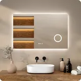 Rechteckiger Badezimmerspiegel – 110x70 cm – Rechteckig – Rahmenlos - Vorbestellen