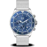ICE-Watch - ICE steel Mesh blue Chrono - Blaue Herrenuhr mit Metallarmband - Chrono - 017668 (Large)