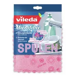 Vileda Microfaser Spülschwamm 132502 , 1 Stück, farbig sortiert
