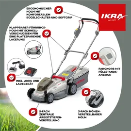 IKRA ICM 2033 inkl. 2 x 20,0 V Akku + Ladegerät