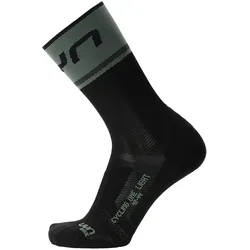 UYN Cycling One Light Fahrradsocken Herren B050 - black-green 35-38