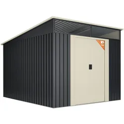 Wasabi - Metallischer Gartenunterstand 6,6 m2 Stark mit Fenster