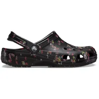 Crocs | Unisex | Classic Ditsy Floral  | Clogs | Schwarz | 46