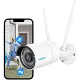 Reolink 5mp 2,4/5ghz Wlan Überwachungskamera Outdoor, Ip Kamera Aussen Mit Personen-/fahrzeugerkennung, Ip66 Wetterfest, Nachtsicht, Bewegungsmelder, Sd-kartenslot, Zeitraffer