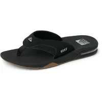REEF Fanning Herren Zehentrenner, Schwarz (BLACK/SILVER BLS), 39