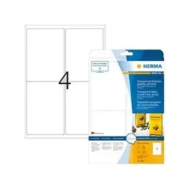 Herma Folienetiketten 8019 Transparent 99,1 x 139 mm 25 Blatt