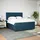 vidaXL Boxspringbett 180 x 200 cm Blau