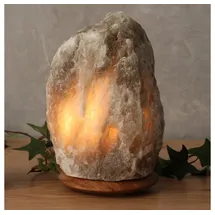 Himalaya Salt Dreams Salzkristall-Tischlampe Rock Grau 1 St.