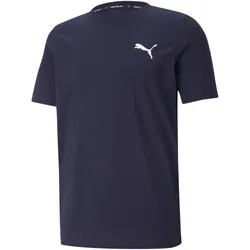 PUMA Active Small Logo T-Shirt Herren peacoat XS