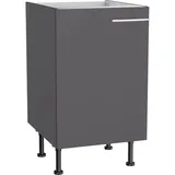 OPTIFIT Spülenschrank Ingvar420 50 x 87 x 58,4 cm Anthrazit Matt