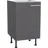 OPTIFIT Spülenschrank Ingvar420 50 x 87 x 58,4 cm Anthrazit Matt
