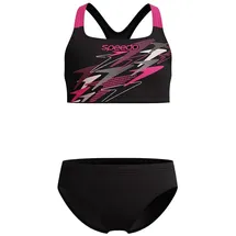 Speedo Bikini Mädchen Anthrazit/Pink 140