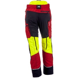 KOX Schnittschutzhose Duro 3.0 Rot/Gelb Gr. 106 schlank und groß