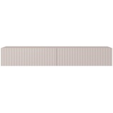 Selsey TV Schrank Board Sideboard Fernsehtisch Fernsehschrank 175 cm Hängend Graubeige Mit Lamellierter Front Telire