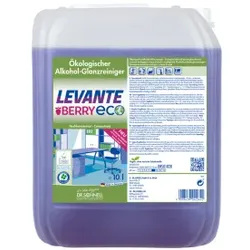 Dr. Schnell Levante Berry Eco, Glanzreiniger, hochkonzentriert, Ökologischer Alkohol-Glanzreiniger für eine nebelfeuchte Reinigung , 10 Liter - Kanister