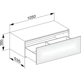 Keuco Edition 11 Sideboard 31324890100 105 x 35 x 53,5 cm