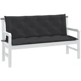 vidaXL Gartenbank-Auflagen 150 x 50 x 7 cm melange anthrazit 2 St.