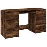 vidaXL Schreibtisch Computertisch Arbeitstisch Bürotisch PC Tisch Büro Laptoptisch Büromöbel Arbeitszimmer Räuchereiche 140x50x77cm Holzwerkstoff