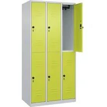 C+P Classic Plus Garderobenschrank 90 x 50 x 185 cm grün