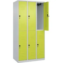 C+P Classic Plus Garderobenschrank 90 x 50 x 185 cm grün