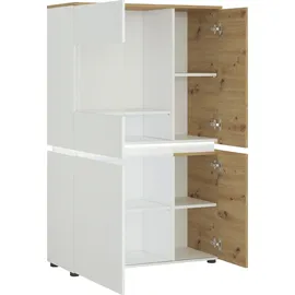 Home Affaire Vitrine Luci 90,4 x 40 x 146 cm Braun