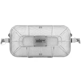Weber Drehspießkorb Ø 30 cm Edelstahl weiß