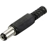 TRU Components Niedervolt-steckverbinder Stecker, gerade 5.5mm 2.1mm