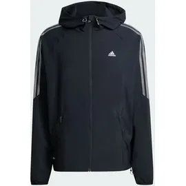 adidas STRIPED REGULAR WINDRUNNER Jacke Unisex Schwarz XL