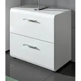 Inn.Furn Waschbeckenunterschrank in Weiß Hochglanz 60 cm Cover