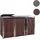 MCW Mülltonnenverkleidung K14 200 x 120 x 85 cm walnuss