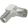 Hama SAT-Adapter Quick-F-Stecker - F-Kupplung 90° Silber