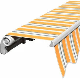 Eclipse Gelenkarmmarkise 2,5 x 2 m grau-weiß