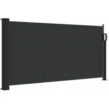 vidaXL Seitenmarkise 100 x 300 cm Schwarz Aluminium