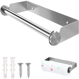 fonyet Küchenrollenhalter Wand 28 cm Küchenrollenhalter Ohne Bohren Papierrollenhalter Edelstahl Wandrollenhalter für Küche und Badezimmer