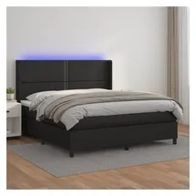 vidaXL Boxspringbett 180 x 200 cm Schwarz
