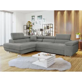 Mirjan24 Ecksofa Torezio Grau 5-Sitzer