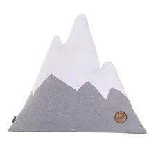 Idealer Pulverschnee Dekokissen 60 x 57 cm Grau