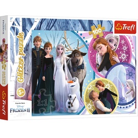 Trefl Trefl, Disney Frozen Glitzer Puzzle 100T 100 Teile,