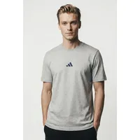 adidas Essentials 3-Streifen Single Jersey Kurzarm-T-Shirt Medium Grey Heather / Black XL