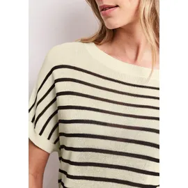 STREET ONE Pullunder mit Boatneck und Streifen Beige 40