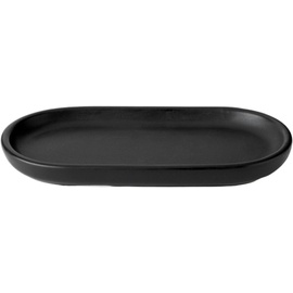 stelton Fjord Tablett - black - Länge: 18 cm - Höhe: 2 cm