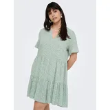 ONLY CARMAKOMA Minikleid Chinois Green/Weiß 46